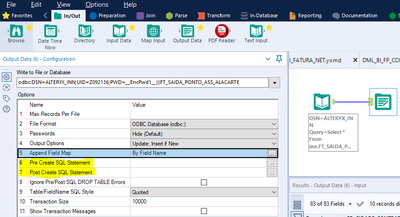 Urgent: Update Rows in output Table Using Workflow Field - Alteryx