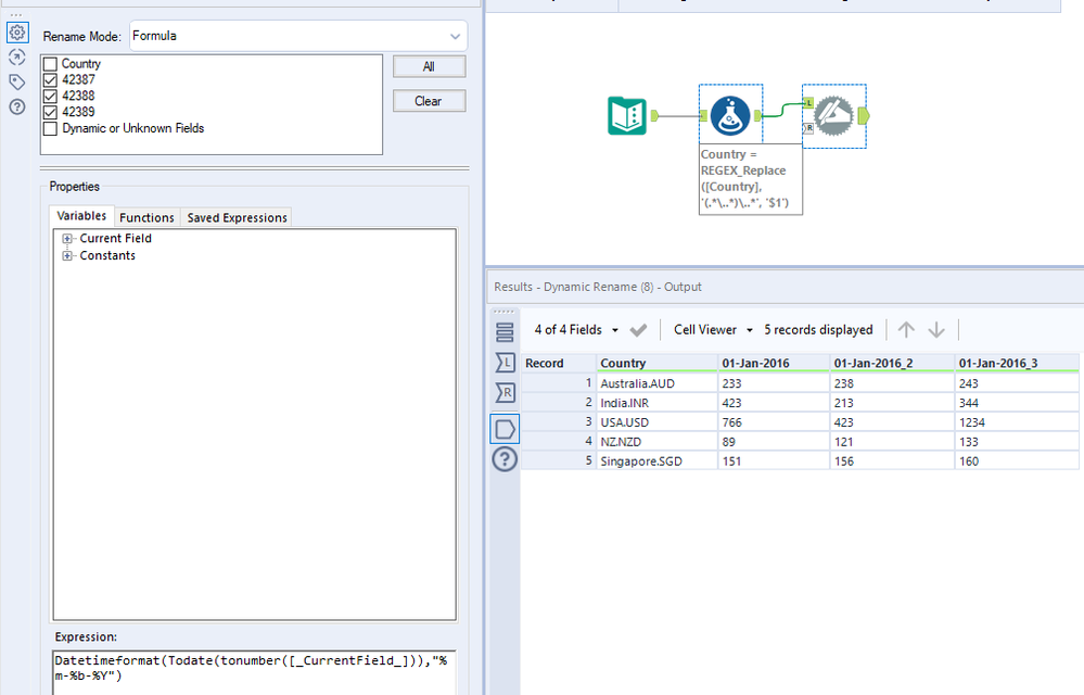 Converting column header from string to desired date format - Alteryx