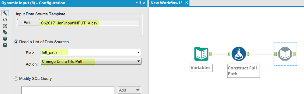 Input data from a new directory with consistent folder structure - Alteryx