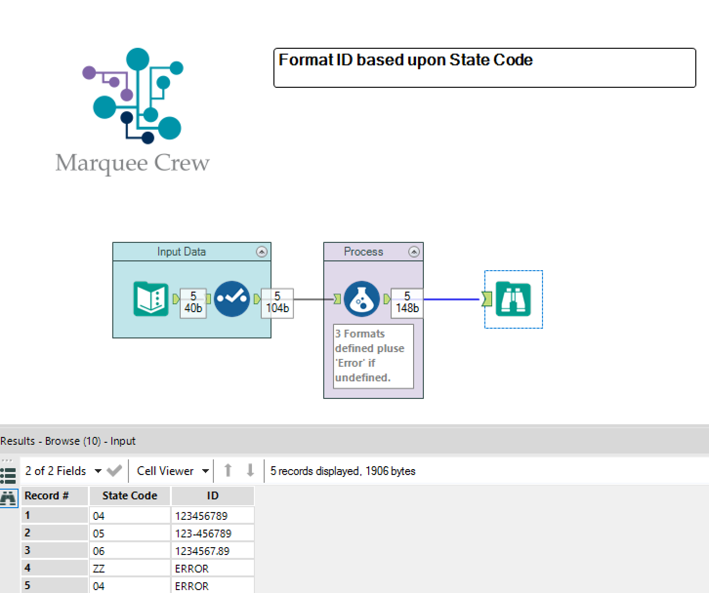 Changing Data Format - Alteryx