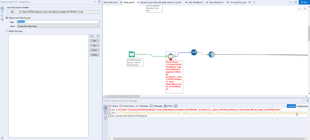 How to input data regardless of the sheet name? / file name - Alteryx