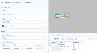 Remove special characters from a sentence - Alteryx