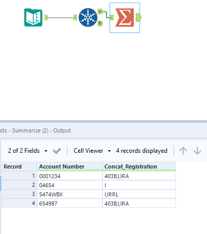 Multiple values in rows need into 1 row multiple columns - Alteryx