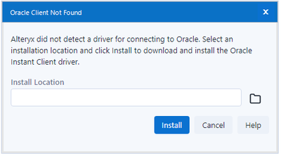 ALteryx connect to oracle Database - Alteryx