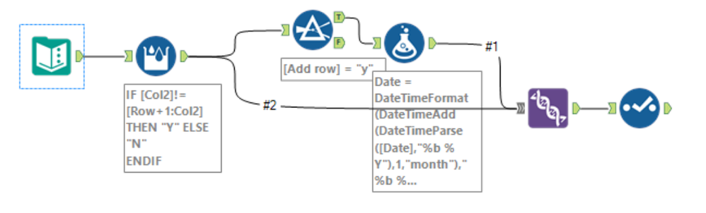 Create new rows under condition - Alteryx
