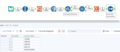 Merge multiple Columns into one keeping uniques - Alteryx