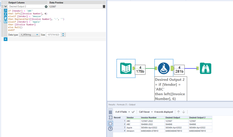 Removing Certain Characters Based on Criteria - Alteryx