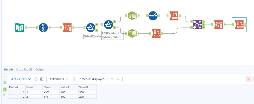 Combining Similar Columns and Group by/Sum by multiple columns - Alteryx