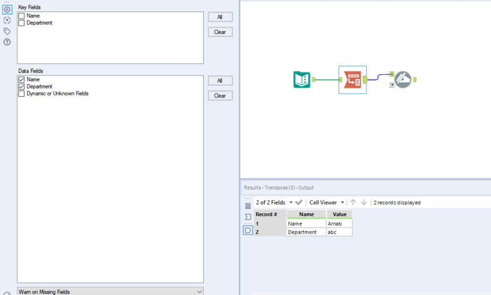 Row to Column conversion - Alteryx