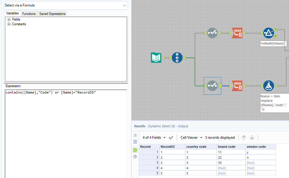 Advanced Conditional Column Select - Alteryx