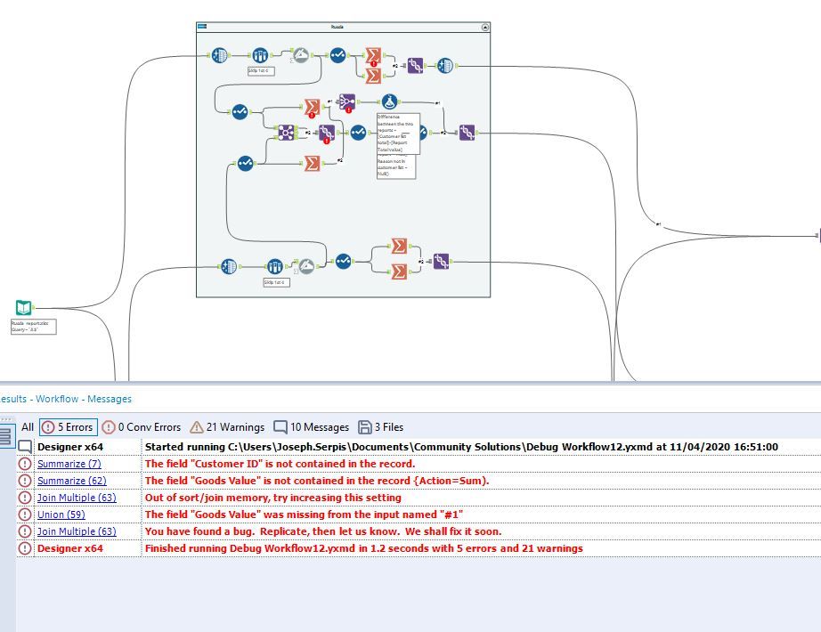 Analytic app error - Alteryx