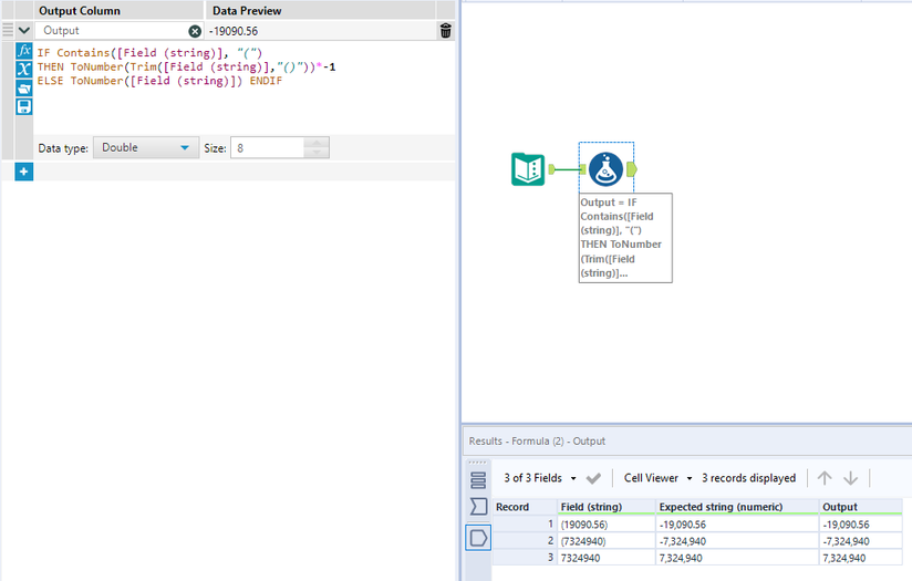 STRING TO NUMERIC CONVERSION - Alteryx