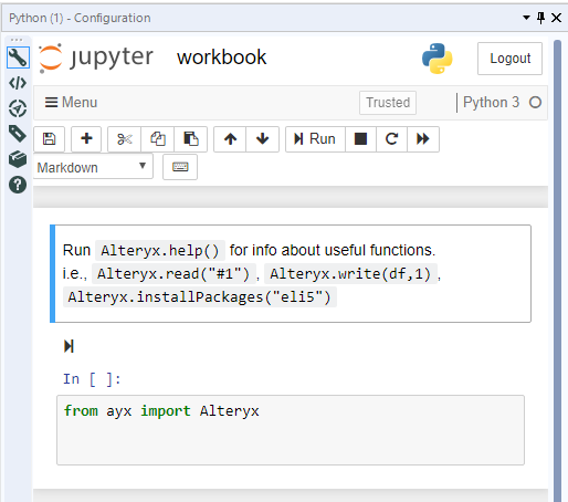 Python tool loses code - Alteryx