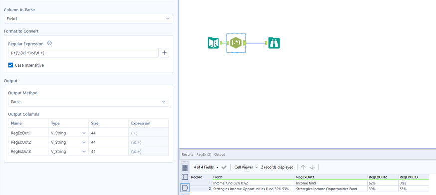 Splitting data into Columns - Alteryx