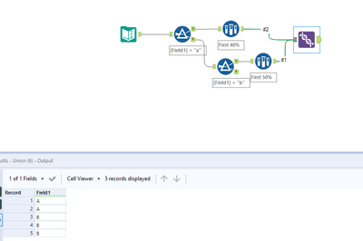 Sample with filter - Alteryx