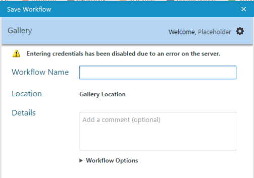 Entering credentials disabled.png Entering credentials disabled.png