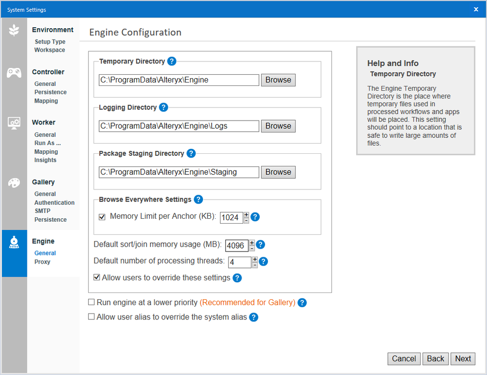 Alteryx Server System Settings Deep Dive - Engine