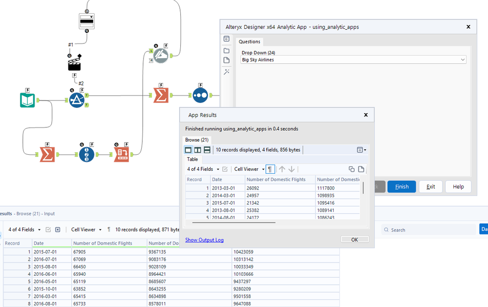 Populate values from fieldname in Drop Down tool - Alteryx
