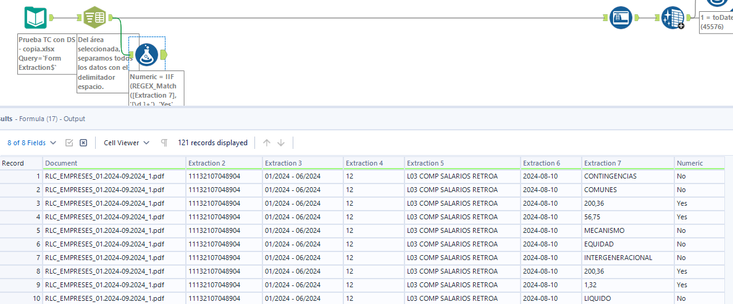 Split data between numbers and text - Alteryx