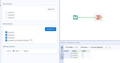 How to loop through all the columns in the data. - Alteryx