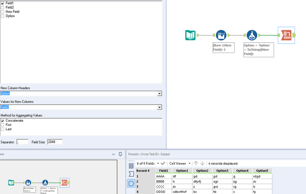Consolidating large data set into summary table - Alteryx