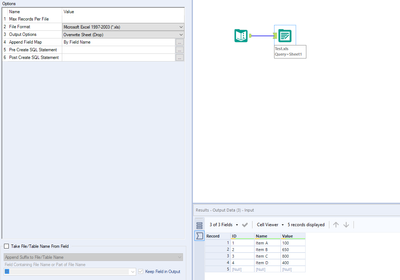 Output tool not actually outputting data - Alteryx