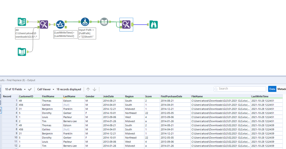 How to validate and control what is new? - Alteryx