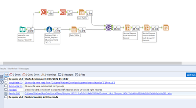 Moving data from one excel to specific cells in another? - Alteryx