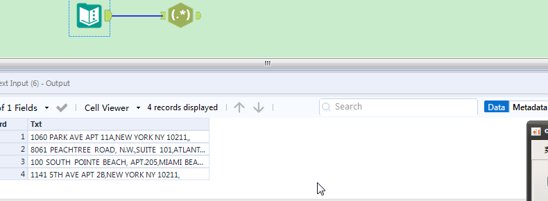 splitting of address into multiple columns using REgex - Alteryx