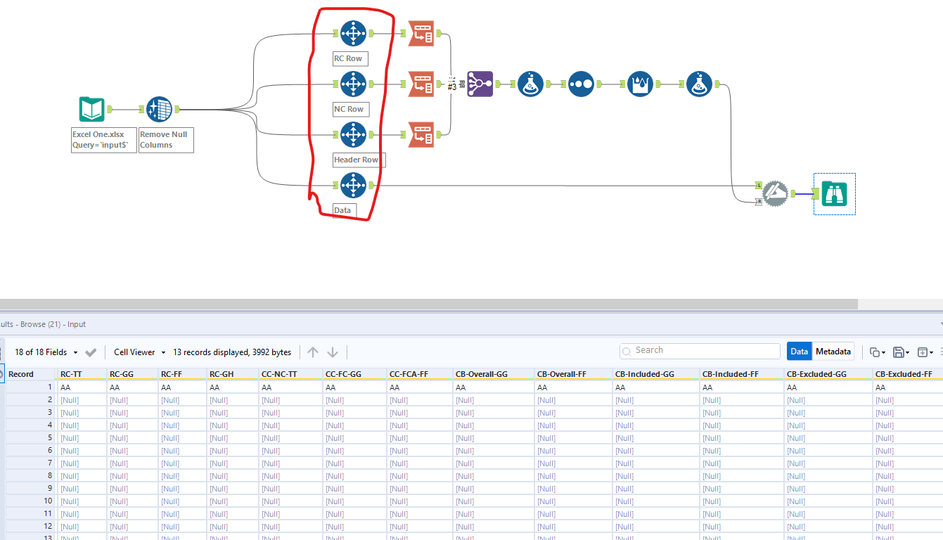 Complex Header Name - Alteryx