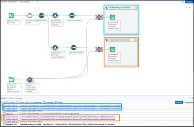 SOLUTION: Combine multiple CSV files, Output based on cell value - Alteryx
