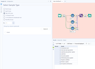 Data transformation - Inserting a new row - Alteryx