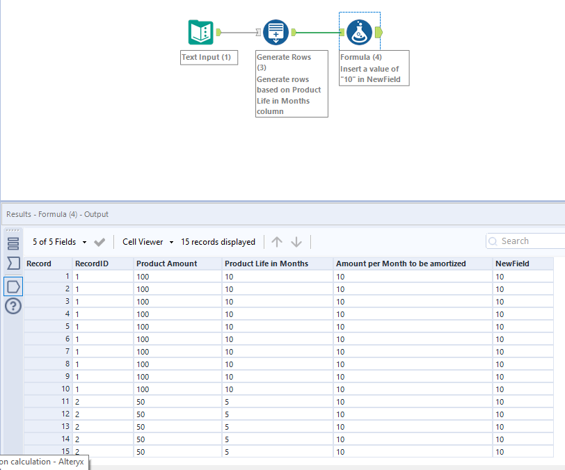 Split to columns based on calculation - Alteryx