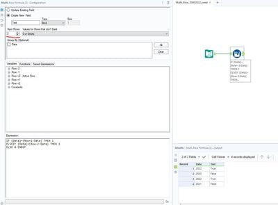 need Help !! Multi row formula - Alteryx