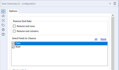 Deleting a Specific column with 'null' values - Alteryx