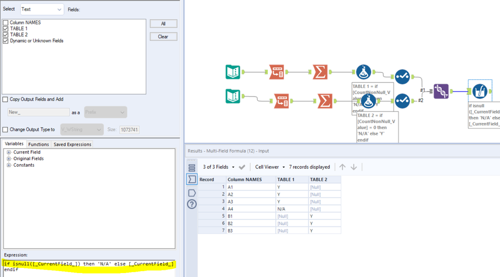 Extracting - Column Headers - Alteryx
