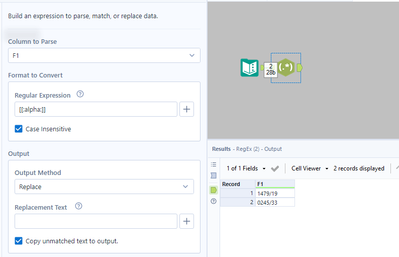 Remove text from a string field - Alteryx