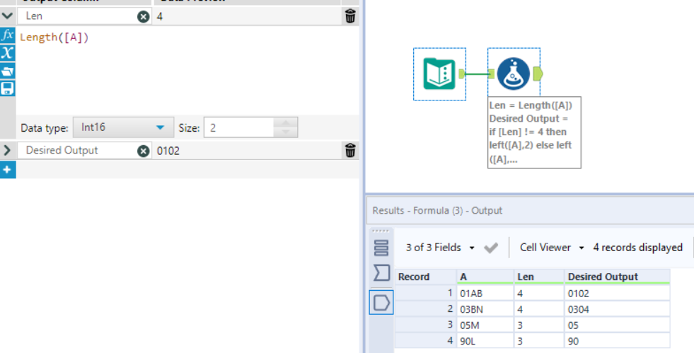 To generate cell values based on condition - Alteryx