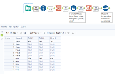 How to apply multi-row to multiple fields - Alteryx