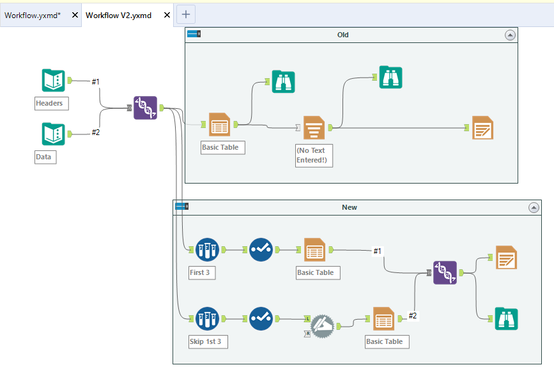 Unioning Two Data Types - Alteryx