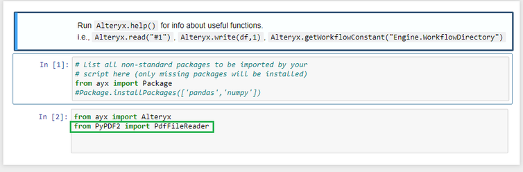 How to import Packages in Alteryx for Python Tool - Alteryx
