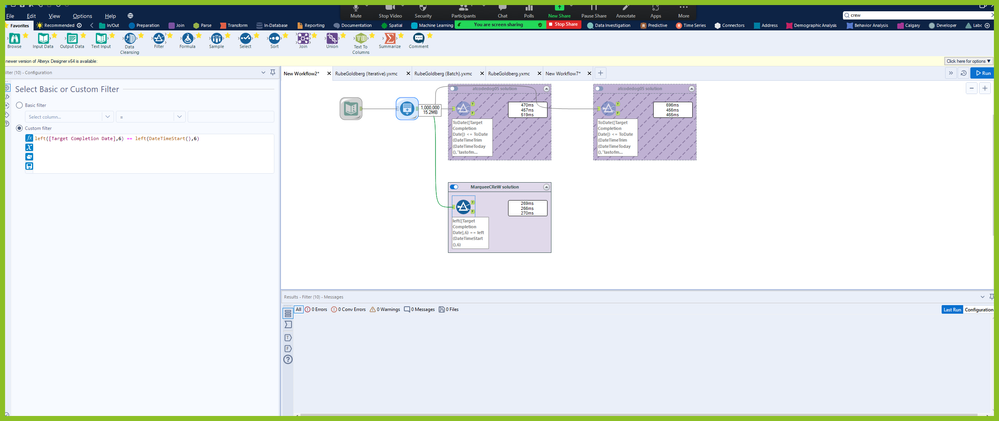 Filter between dates and dates to be dynamic - Alteryx