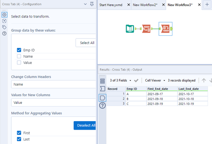Divide Column Data into 2 or more columns - Alteryx