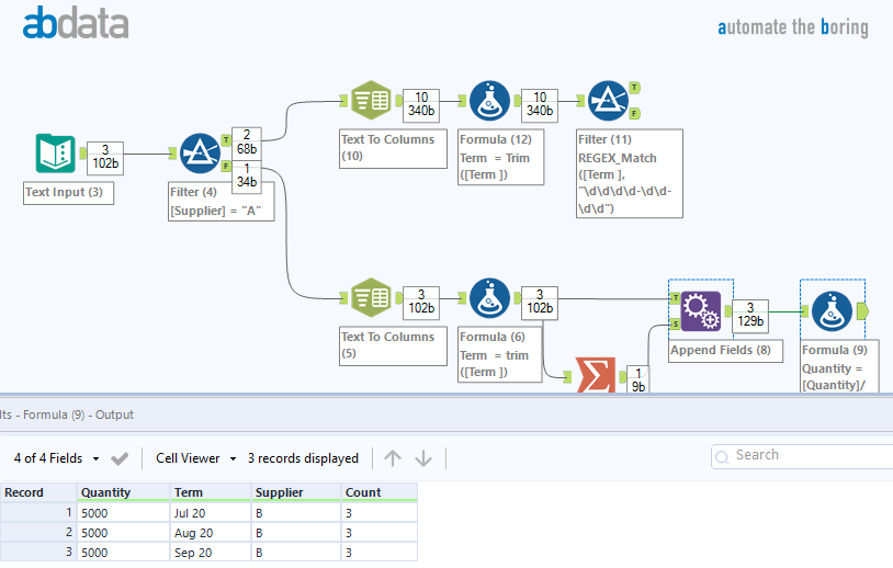 Manipulating and splitting Data into additional row. - Alteryx
