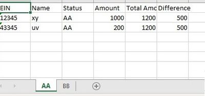 Calculation on multiple sheet - Alteryx