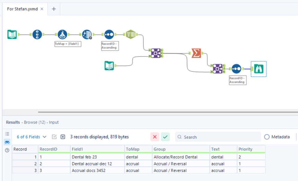Find Replace on first occurance - Alteryx