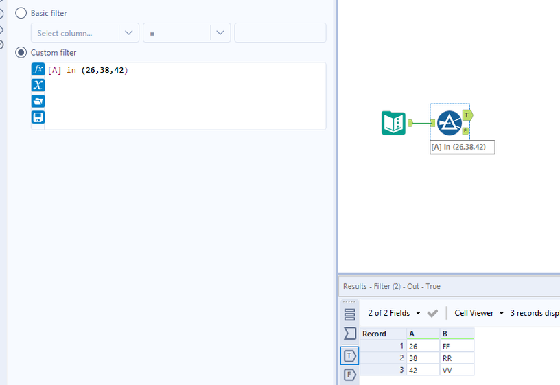 How to filter Multiple data - Alteryx