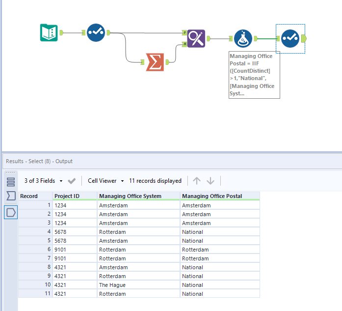 Calculation value based on multiple conditions - Alteryx