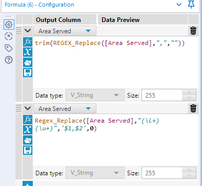 Remove null values after comma in a string and retain only non null ...