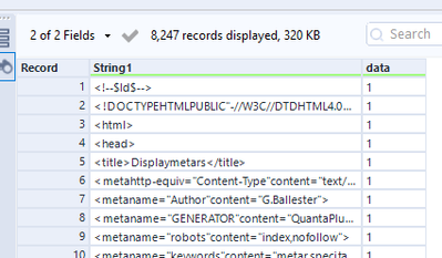 How to merge all rows of a column into 1 row? - Alteryx